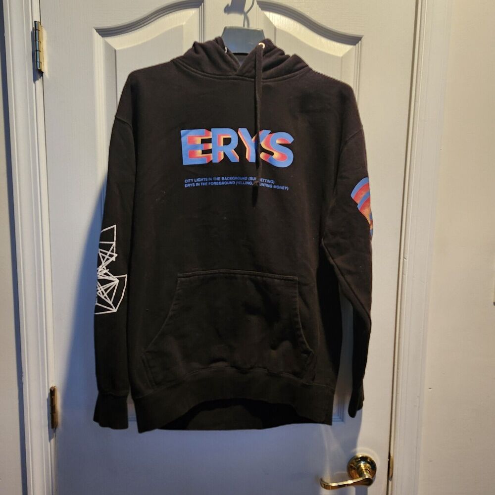 Jaden Smith ERYS Tour Hoodie Size L Black Pullover